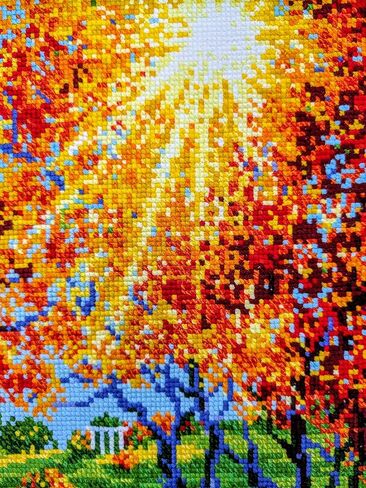 RIOLIS Counted Cross Stitch Kit 15.75"X23.5"-Sunny Autumn (10 Count) in Saudi Arabia
