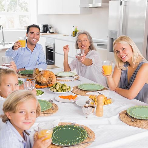 OBUSATT 100Pcs Sage Green Paper Plates Green and Gold Party Supplies Polka Dot Green Tableware Disposable 7 Inch Dinner Dessert Cake Plates for Bridal Baby Shower Wedding Birthday Party Decorations in Saudi Arabia