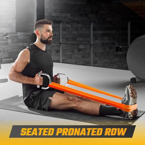 Yes4All 360 Rotation Metal Resistance Bands Handles, Pull Up Handle with Extra-Gripped Knurled Surface, Heavy Duty Industrial Grade Steel Stretch Attachment Handles for Elastic Band Workouts Home Gym in Saudi Arabia