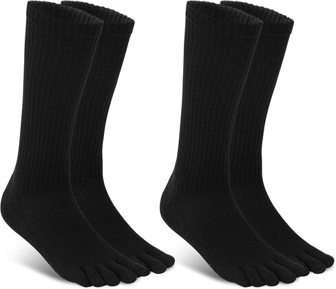 likloks Toe Socks CoolMax Athletic Running Socks Five Finger Cushioned Tab Socks for Men Women in Kuwait