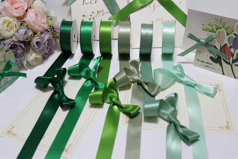 Satin Ribbon 3/8 Inch Fabric Ribbon, Brown Assortment Double Faced Ribbon for Gift Wrapping Flower Bouquet Wedding Party Decoration Hair Bows DIY Crafts- 10 Yards/Roll, Total 60Yds in Kuwait