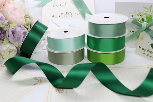 Satin Ribbon 3/8 Inch Fabric Ribbon, Brown Assortment Double Faced Ribbon for Gift Wrapping Flower Bouquet Wedding Party Decoration Hair Bows DIY Crafts- 10 Yards/Roll, Total 60Yds in Kuwait