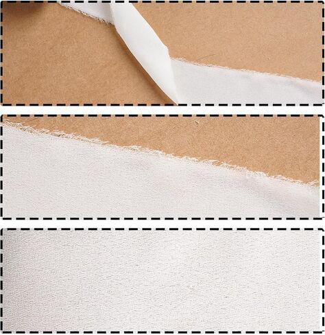 3 Rolls Chiffon Silk Ribbons Set 1.5 inch x 21Yd (3 Rolls *7Yd) Fringe Ribbon for Wedding Invitations Flower Arrangement Decoration Wrapping DIY Handicrafts Baby Shower (Cream White) in Saudi Arabia
