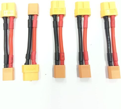 XT60 التوصيل أنثى XT30 ذكر كابل تمديدي للمحول يؤدي 14awg 50 مللي متر لشاحن RC يؤدي ومحول البطارية. 5 قطعة in Kuwait