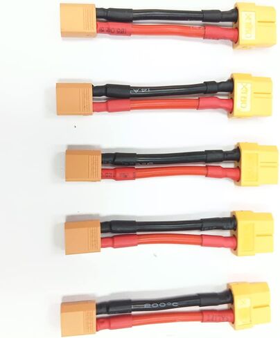 XT60 التوصيل أنثى XT30 ذكر كابل تمديدي للمحول يؤدي 14awg 50 مللي متر لشاحن RC يؤدي ومحول البطارية. 5 قطعة in Kuwait