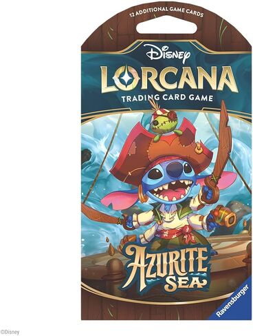 Ravensburger Disney Lorcana TCG: حزمة معززة فردية متنوعة من Azurite Sea (12 بطاقة) | بطاقات التداول القابلة للتحصيل | مثالية لمحبي ديزني ولاعبي TCG | مناسبة للأعمار من 8 سنوات فما فوق in Saudi Arabia
