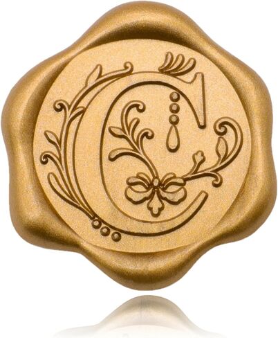 SWANGSA 50 Pack Letter S Wax Seal Stickers, Antique Gold Initial Alphabet Self-Adhesive Stickers for Wedding Party Invitation Envelopes in Saudi Arabia