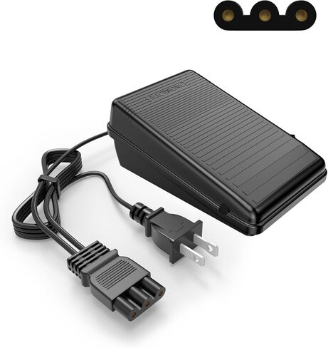 Foot Pedal Power Cord Replacement for Singer Sewing Machine, D Shape Plug Compatible with Singer 4452 4432 4423 4411 5554 5532 5523 5511 m1150 m1500 m2100(359102-001) in Saudi Arabia