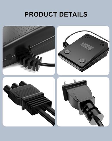 Foot Pedal Power Cord Replacement for Singer Sewing Machine, D Shape Plug Compatible with Singer 4452 4432 4423 4411 5554 5532 5523 5511 m1150 m1500 m2100(359102-001) in Saudi Arabia