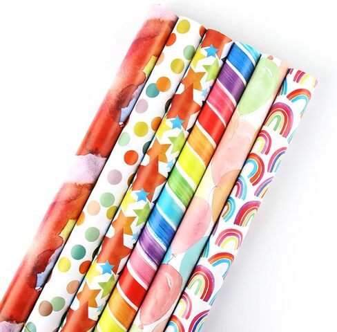 ورق تغليف هدايا كلاسيكي، ورق تغليف هدايا عيد الحب، ورق تغليف هدايا عيد الحب، ورق لف كبير الحجم (1 لفة 16.9 * 118.1 بوصة) (نقاط غير منتظمة) in Kuwait