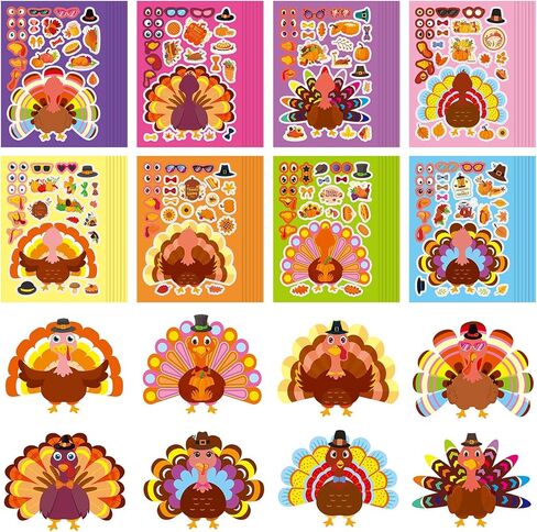 NOVWANG 32 Sheets Christmas Make a face Sticker for Kids, Christmas Craft Stickers Make Your Own Christmas Characters Sticker for Christmas Party Game Bag Stocking Stuffers Xmas DIY Crafts Party Favor in Saudi Arabia