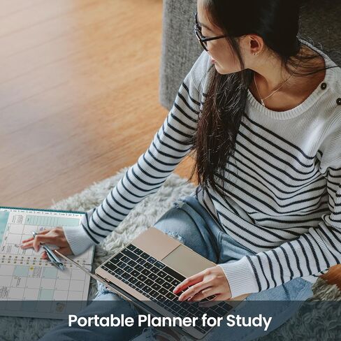 2025 Planner, Weekly and Monthly Planner 2025, Jan 2025 - Dec 2025, 6.4" x 8.5", 2025 Weekly Monthly Planner with Hardcover, Inner Pocket, Spiral Bound, Monthly Tabs, Elastic Closure in Saudi Arabia