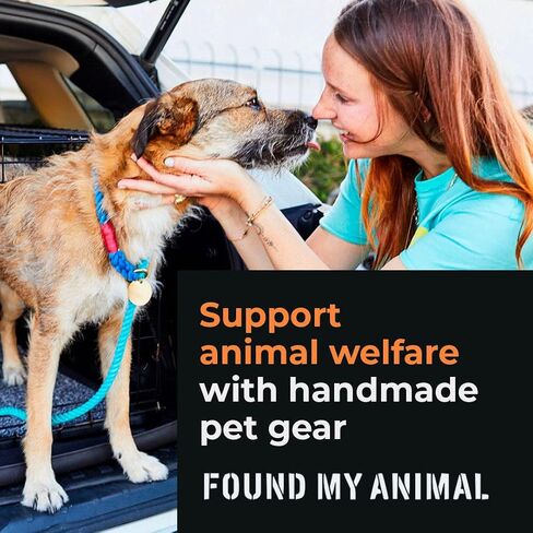 Found My Animal - مقود الكلاب من حبل النايلون البحري، بطول 5 أقدام قياسي (كبير) - حلقات تسلق قابلة للقفل من النحاس الصلب - مقود تدريب عالي التحمل للكلاب - حبل مقود مصنوع يدويًا من النايلون - صنع في الولايات المتحدة الأمريكية in Kuwait