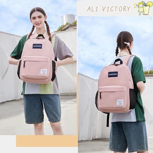 Backpack for Women Men 17 Inch Laptop Back Pack Large College Bookbag Kids Elementary Middle High School Bag for Girls Boys Teens Students Lightweight Travel Work Backpacks Casual Daypack Black in Saudi Arabia