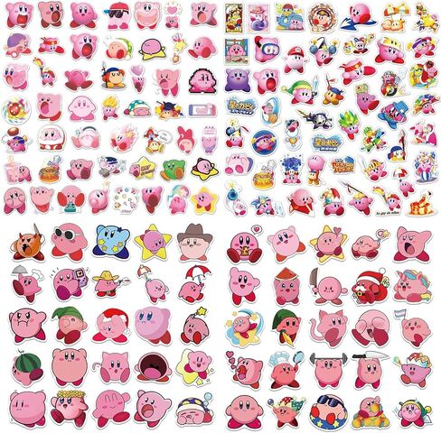200Pcs Cute Anime Stickers, Stickers Waterproof and Sun Screen Reusable Gift for Anime Fans or Friends in Kuwait