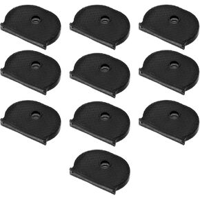 YOKIVE 20 Pcs Key Cover, Silicone Key Cap Identifier Protector | Key Accessories Marker Classify Tags Great for Standard Regular House, (Black, 0.79 Inch)
