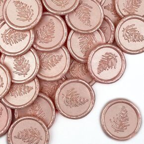 25Pcs Handmade Wax Seal Stickers - Wedding Invitation Wax Seal Stickers Self Adhesive Stickers for Wedding, Gift Wrap, Birthday Party, Christmas (Gray Blue Wax, Pines Style) in Kuwait