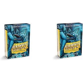 2 Packs Dragon Shield Matte Mini Japanese Petrol 60 ct Card Sleeves Value Bundle! …
