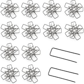 DGBRSM 100pcs Plant Greening Floral U-Pins for Styrofoam, Straw Wreaths, Holiday Arrangements, Craft Projects (Black, 1.67 Inches)