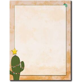 Christmas Cactus Letterhead Laser & Inkjet Printer Paper, 25pk