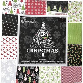 A Very Merry Christmas 6x6 Scrapbooking Paper Pack 48 Sheets