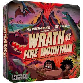 Gamewright - Wrath of Fire Mountain - Board Game - Will You Dominate The Land, Before The Mountain Destroys Your Plans? Age 10+, 2-4 Players