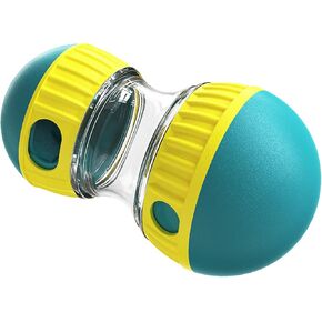 Slow Feeder Dog Bowls,Dog Treat Container,Puppy Slow Feeder Bowls, Dog Tennis Balls,Enrichment Balls for Small, Medium, and Large Dogs. Keep Them Busy, Stimulate IQ Training. (蓝黄)