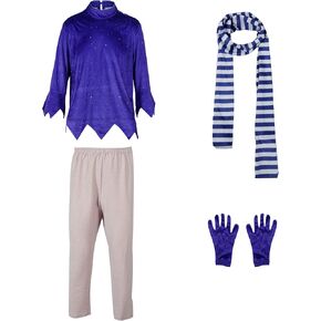 Kid's mischievous miser costume cosplay Christmas in Saudi Arabia