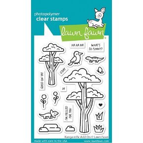 Lawn Fawn LF3346 Kanga-Rrific Add-On 3X4 Clear Stamp Set