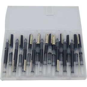 YIKANGHENG 20 Pcs Fine Point Pens, 0.5mm Ink Gel Pens for Office, Study, Gift and Home Supplies (Black)