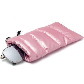 Face Shadow Soft Glasses Case 2 Pack for Women with Cleaning Cloth Eyeglasses Pouch Drawstring Closure