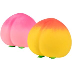 MAGICLULU 2pcs Peach Squeeze Ball Fun Dough Ball Sensory Toys Stress Ball Cute Novelty Stress Mochi Hand Exercise Tools Stretchy for Party Favors