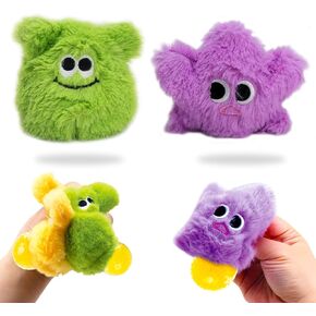 Squishy Toys Stress Balls, Plush Monster Fidget Stress Toys for Kids Adults, Cute Squishy Fidget Toys for Stress Relief, Calming, Focus, Autism and ADHD