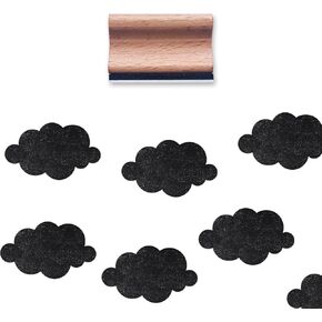 Cloud Rubber Stamp, 1-1/3 Medium Stamp for Scrapbooking Card Making Crafting