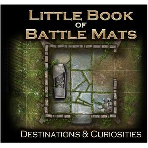 Little Book of Battle Mats - Destinations & Curiosities by Loke - Portable 6x6 RPG Battle Mats - Compact Maps for Fast Setup - Travel Ready with Versatile Terrain