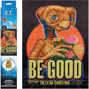 مجموعة DIAMOND DOTZ - E.T. Be Good - مجموعة الرسم الماسي للبالغين - لوحة فنية ماسية من E.T. The Extra-Terrestrial - لوحة ألماسية لفيلم