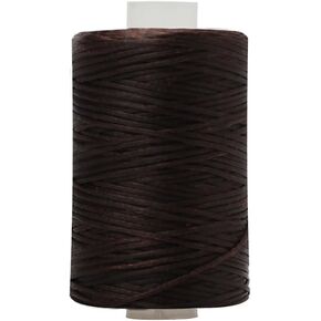1 Roll Leather Waxed Thread 0.8mm x 100m Sewing Waxed Cord Leather Sewing Thread for Leather DIY Crafts, Apricot