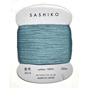 Sashiko Thread - Daruma - Medium/Regular Weight - 30m Cards (Coastal Blue # 226)