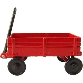 Treasure Gurus 1:12 Scale Model Red Wagon Miniature Dollhouse Accessory Metal Pencil Sharpener