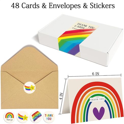 40 Gold Foiled Thank You Cards with Envelopes, Thank You Card Assortments, Suitable for Baby Shower, Bridal Shower, Weddings, Engagement, Graduation, Business, Birthday Party in Saudi Arabia