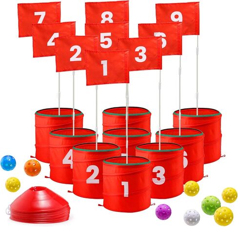 A11N SPORTS Finchley Backyard Golf Chipping Game | Portable 9 or 6 Holes Yard Golf Course for Outdoor, Lawn, Beach, Park | Golf Gifts for Men Women in Saudi Arabia