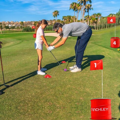 A11N SPORTS Finchley Backyard Golf Chipping Game | Portable 9 or 6 Holes Yard Golf Course for Outdoor, Lawn, Beach, Park | Golf Gifts for Men Women in Saudi Arabia