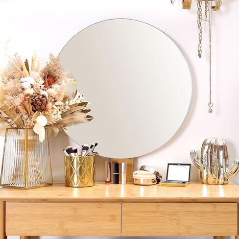 Wenqik Self Adhesive Mirror Paper Stickers for Walls Flexible Mirror Roll Stickers Sheets for Crafts Non Glass Peel and Stick for DIY Home Cabinet Bedroom Door Wall(12 x 79 Inch) in Kuwait