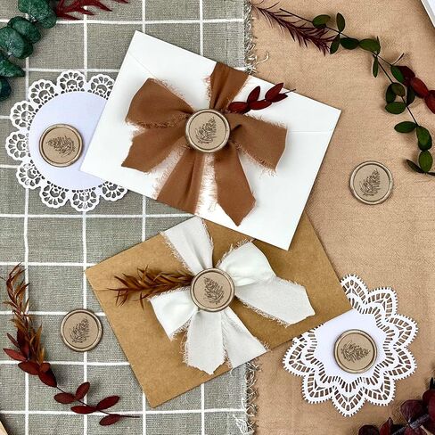 25Pcs Handmade Wax Seal Stickers - Wedding Invitation Wax Seal Stickers Self Adhesive Stickers for Wedding, Gift Wrap, Birthday Party, Christmas (Gray Blue Wax, Pines Style) in Saudi Arabia