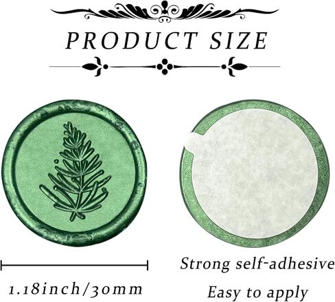 25Pcs Handmade Wax Seal Stickers - Wedding Invitation Wax Seal Stickers Self Adhesive Stickers for Wedding, Gift Wrap, Birthday Party, Christmas (Gray Blue Wax, Pines Style) in Saudi Arabia