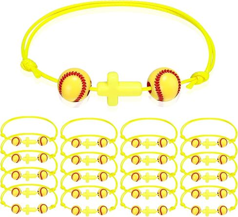 20 Pcs Volleyball Gifts Charm Bracelets Volleyball Bracelets Cross Bracelets Adjustable Inspirational Wristbands Sports Party Favors for Teen Adults Team Women Men Sports Party Decoration in Saudi Arabia