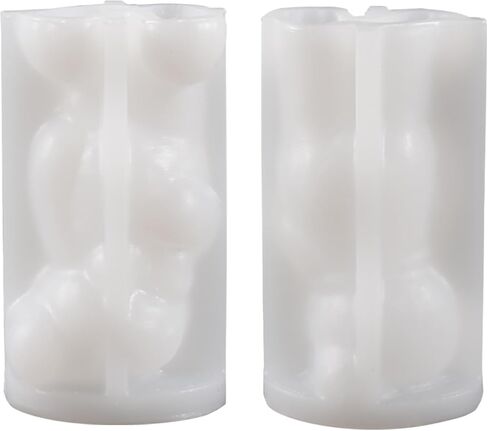 Silicone Curved Flower Resin Mold - Spiral & Cylinder Molds for Resin Casting & Candle Making in Saudi Arabia