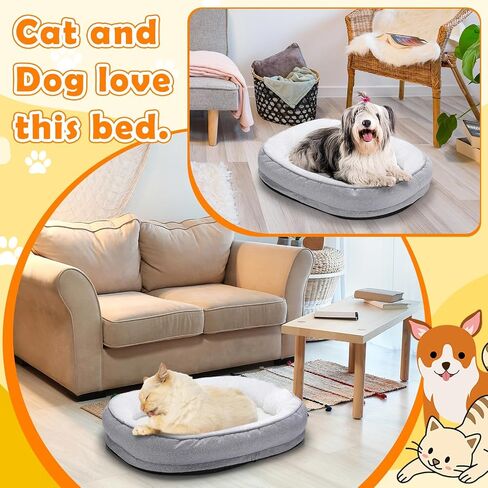 Heated Cat Bed Indoor 23.6 x 19.7 Inch Heated Pet Bed, Adjustable Heated Cat Pad Electric Cat Bed Warmer, Thermal Warming Large Cat Bed with Removable Waterproof Heater for Kitty Small Dogs in Saudi Arabia