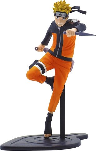 مجموعة ABYSTYLE Studio Naruto Uzumaki SFC Figure010 بطول 6.5 سم. شخصية قابلة للتجميع تحمل 2 تمثال Kunais Anime Manga رائع للهدايا وهواة جمع المعجبين in Kuwait