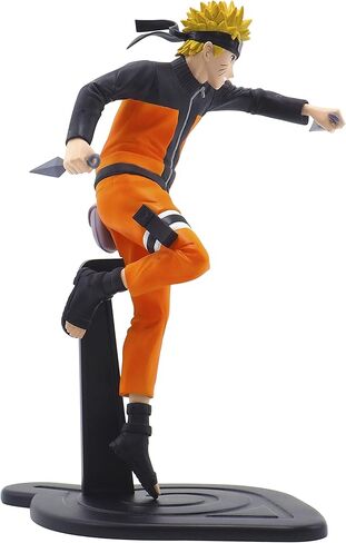 مجموعة ABYSTYLE Studio Naruto Uzumaki SFC Figure010 بطول 6.5 سم. شخصية قابلة للتجميع تحمل 2 تمثال Kunais Anime Manga رائع للهدايا وهواة جمع المعجبين in Kuwait